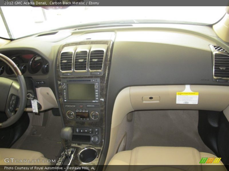 Carbon Black Metallic / Ebony 2012 GMC Acadia Denali