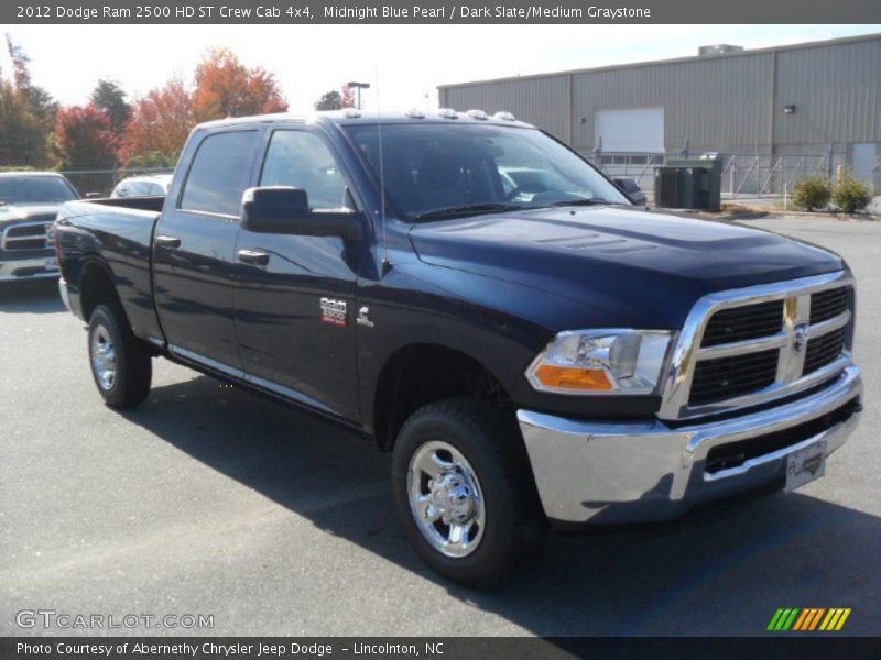 Midnight Blue Pearl / Dark Slate/Medium Graystone 2012 Dodge Ram 2500 HD ST Crew Cab 4x4