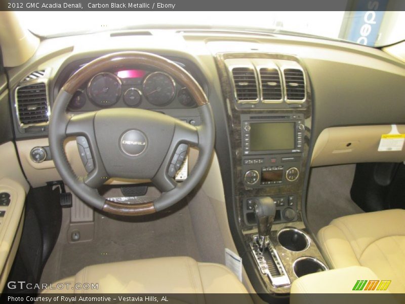 Carbon Black Metallic / Ebony 2012 GMC Acadia Denali