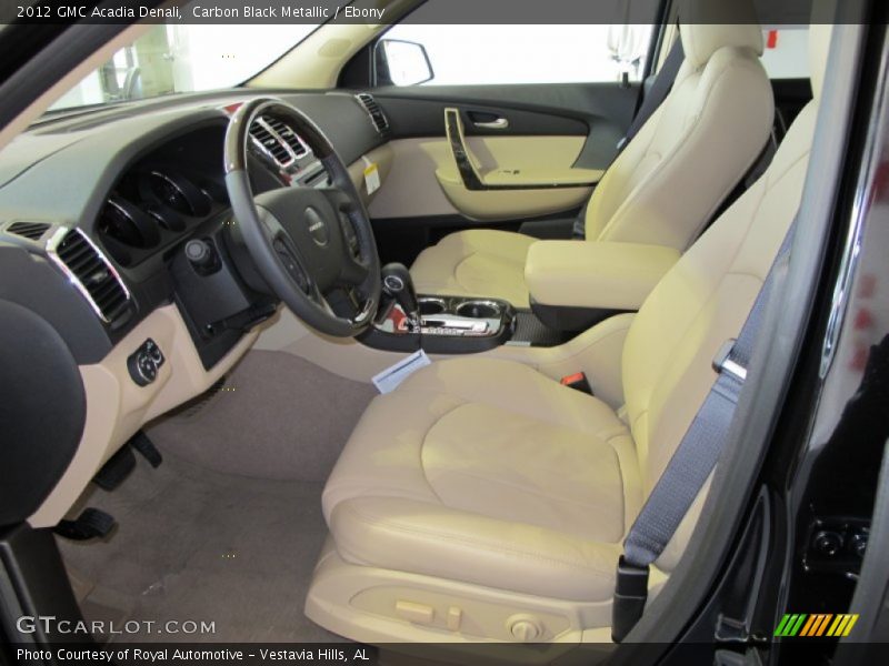 Carbon Black Metallic / Ebony 2012 GMC Acadia Denali
