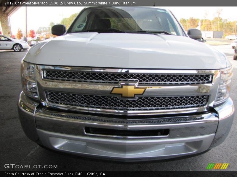 Summit White / Dark Titanium 2012 Chevrolet Silverado 1500 LS Crew Cab