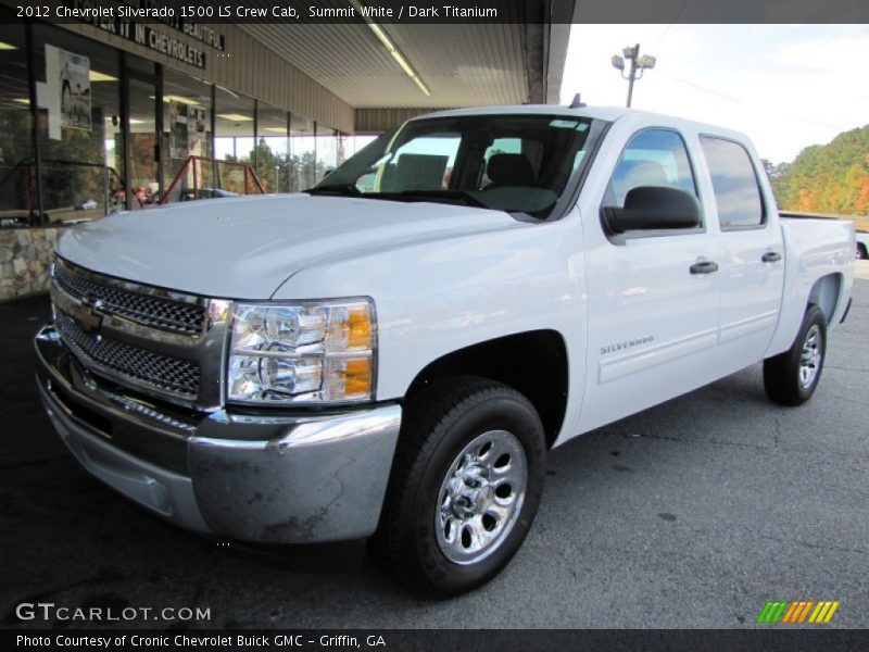 Summit White / Dark Titanium 2012 Chevrolet Silverado 1500 LS Crew Cab