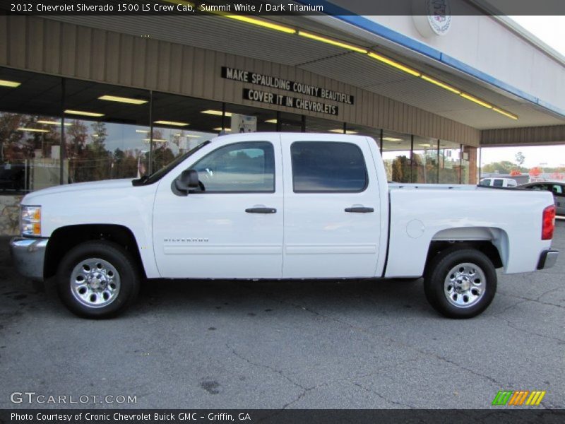Summit White / Dark Titanium 2012 Chevrolet Silverado 1500 LS Crew Cab