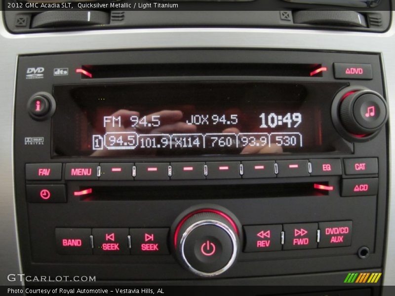 Quicksilver Metallic / Light Titanium 2012 GMC Acadia SLT