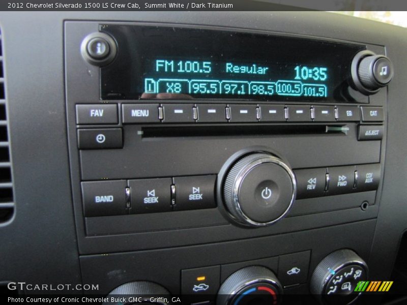 Summit White / Dark Titanium 2012 Chevrolet Silverado 1500 LS Crew Cab