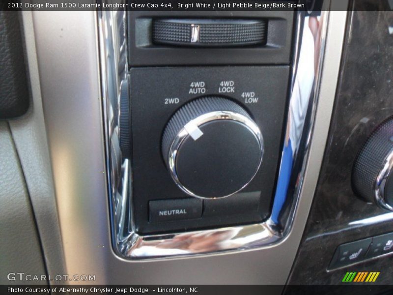Bright White / Light Pebble Beige/Bark Brown 2012 Dodge Ram 1500 Laramie Longhorn Crew Cab 4x4