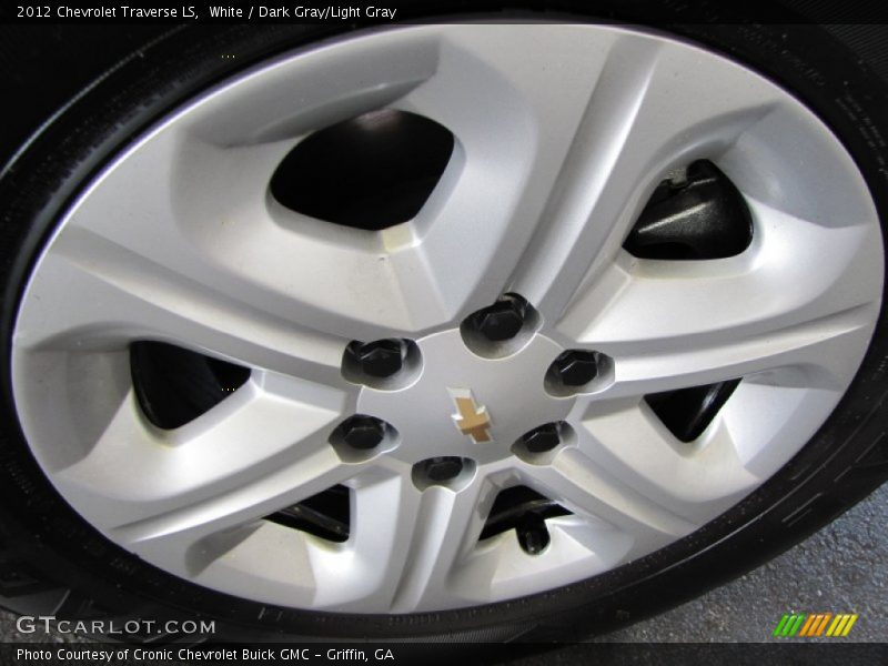 White / Dark Gray/Light Gray 2012 Chevrolet Traverse LS