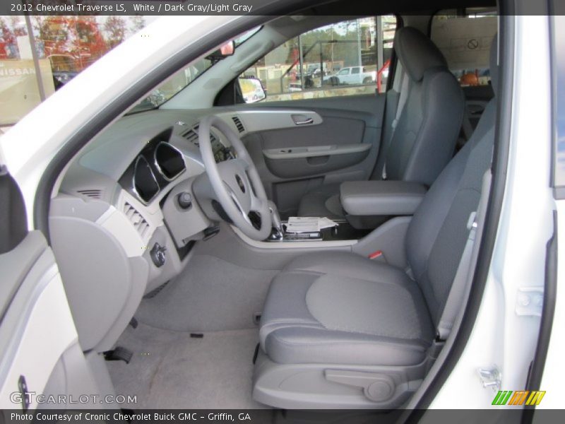 White / Dark Gray/Light Gray 2012 Chevrolet Traverse LS