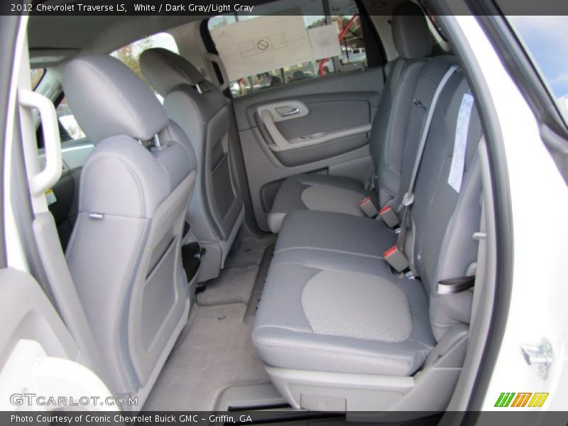 White / Dark Gray/Light Gray 2012 Chevrolet Traverse LS