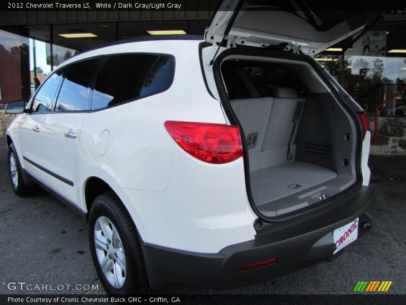 White / Dark Gray/Light Gray 2012 Chevrolet Traverse LS