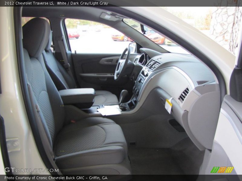 White / Dark Gray/Light Gray 2012 Chevrolet Traverse LS