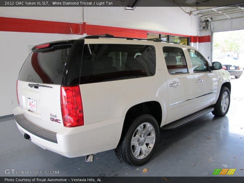 White Diamond Tricoat / Light Tan 2012 GMC Yukon XL SLT