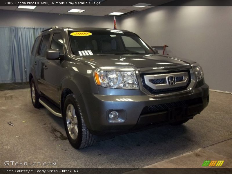 Nimbus Gray Metallic / Beige 2009 Honda Pilot EX 4WD