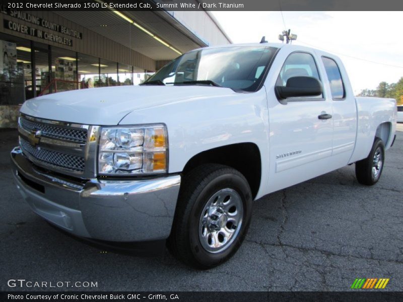 Summit White / Dark Titanium 2012 Chevrolet Silverado 1500 LS Extended Cab