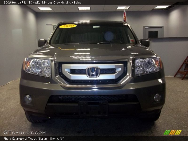 Nimbus Gray Metallic / Beige 2009 Honda Pilot EX 4WD