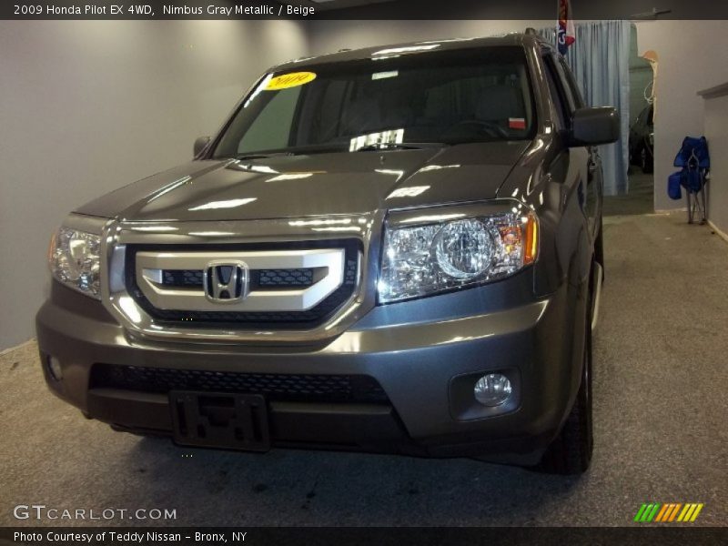 Nimbus Gray Metallic / Beige 2009 Honda Pilot EX 4WD