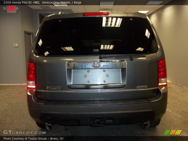 Nimbus Gray Metallic / Beige 2009 Honda Pilot EX 4WD