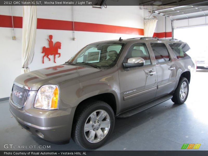 Mocha Steel Metallic / Light Tan 2012 GMC Yukon XL SLT