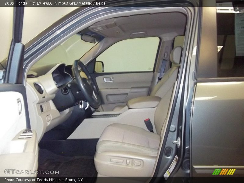 Nimbus Gray Metallic / Beige 2009 Honda Pilot EX 4WD
