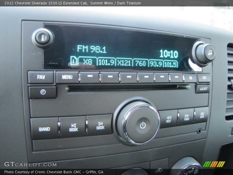 Audio System of 2012 Silverado 1500 LS Extended Cab