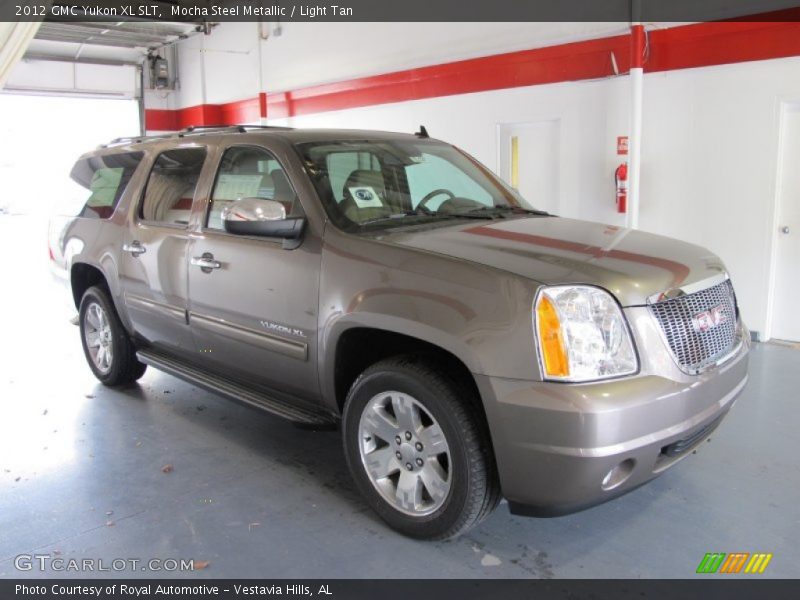 Mocha Steel Metallic / Light Tan 2012 GMC Yukon XL SLT