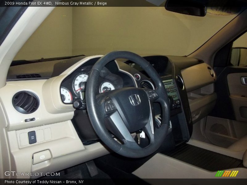 Nimbus Gray Metallic / Beige 2009 Honda Pilot EX 4WD