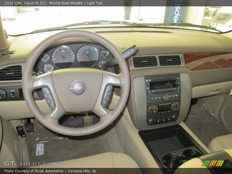 Mocha Steel Metallic / Light Tan 2012 GMC Yukon XL SLT