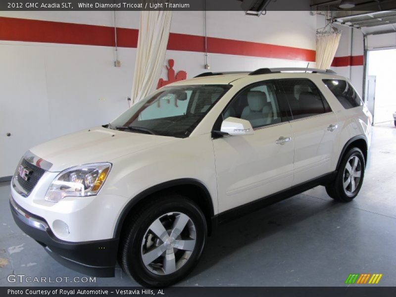 White Diamond Tricoat / Light Titanium 2012 GMC Acadia SLT