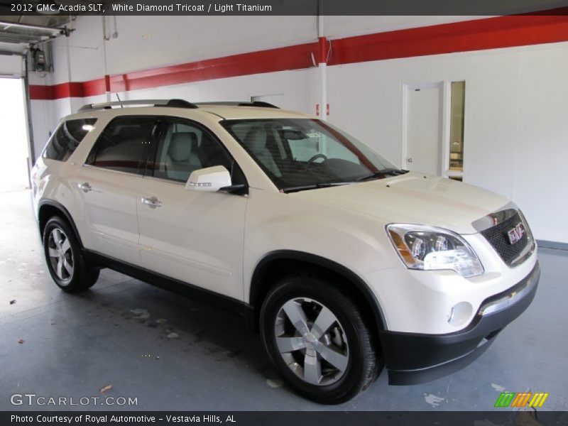 White Diamond Tricoat / Light Titanium 2012 GMC Acadia SLT