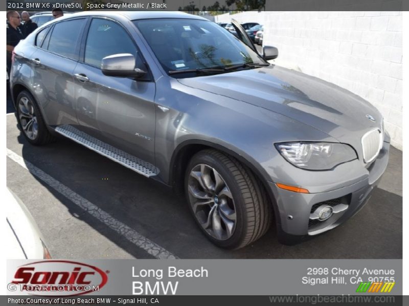 Space Grey Metallic / Black 2012 BMW X6 xDrive50i