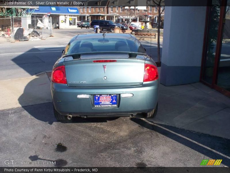 Silver Green Metallic / Ebony 2009 Pontiac G5