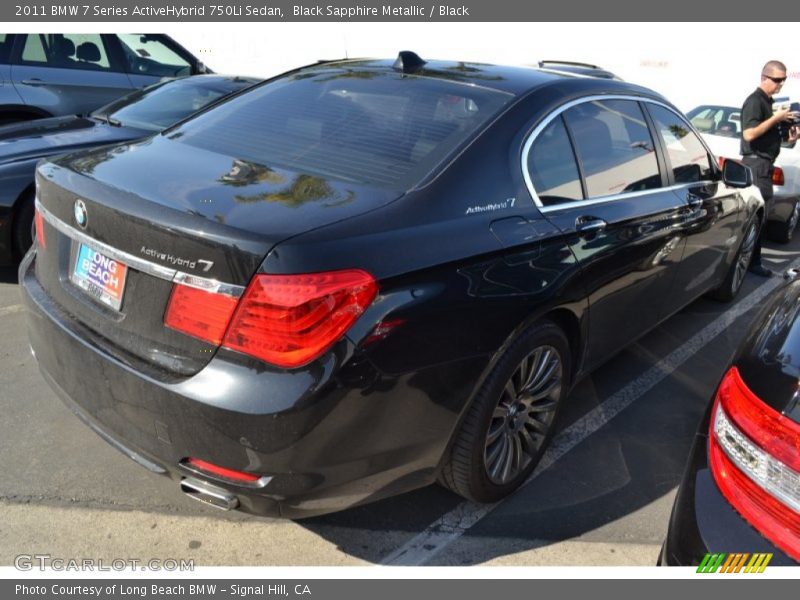 Black Sapphire Metallic / Black 2011 BMW 7 Series ActiveHybrid 750Li Sedan