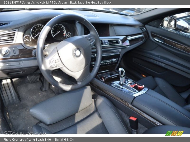 Black Sapphire Metallic / Black 2011 BMW 7 Series ActiveHybrid 750Li Sedan