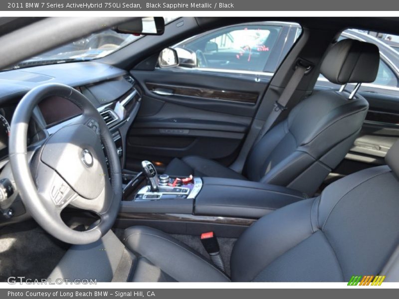  2011 7 Series ActiveHybrid 750Li Sedan Black Interior