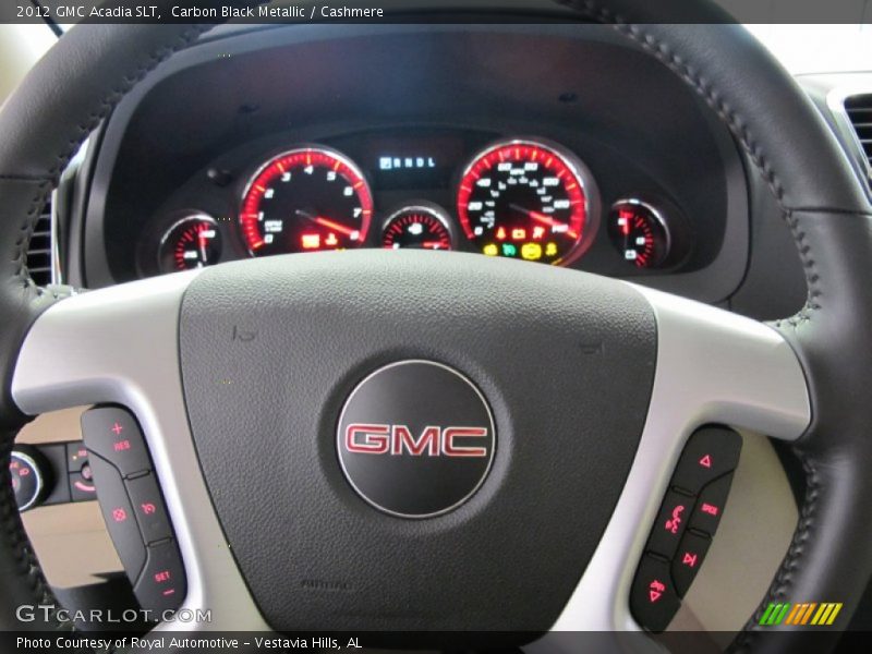 Carbon Black Metallic / Cashmere 2012 GMC Acadia SLT