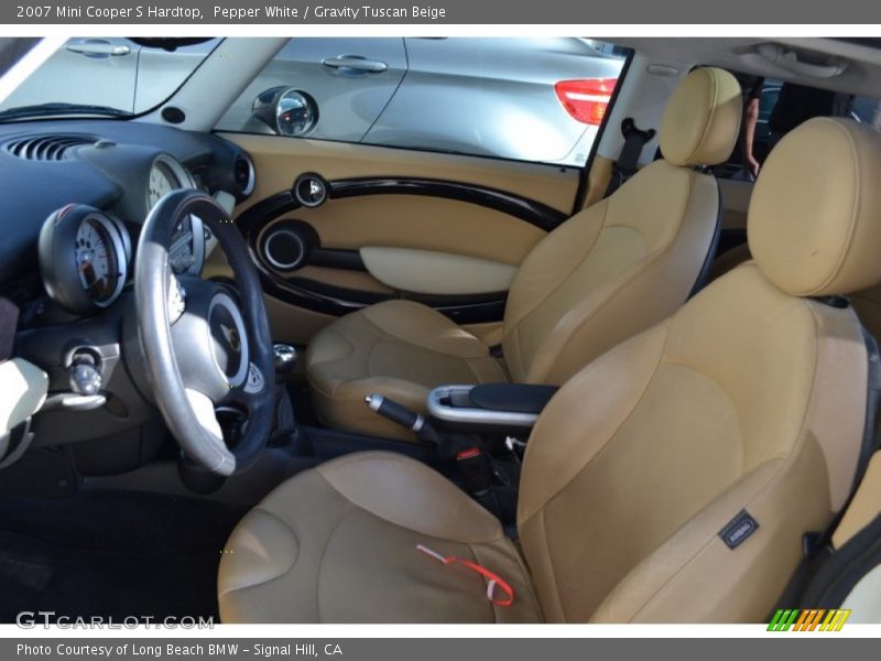 Pepper White / Gravity Tuscan Beige 2007 Mini Cooper S Hardtop