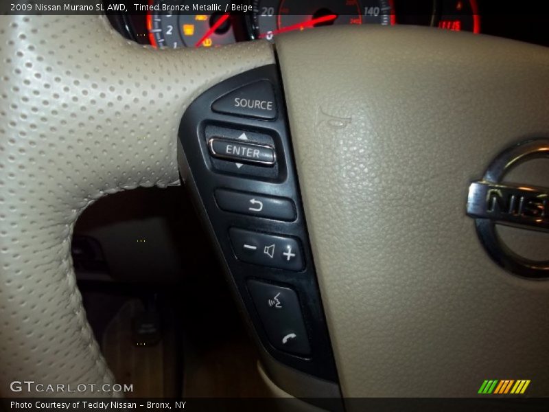 Tinted Bronze Metallic / Beige 2009 Nissan Murano SL AWD