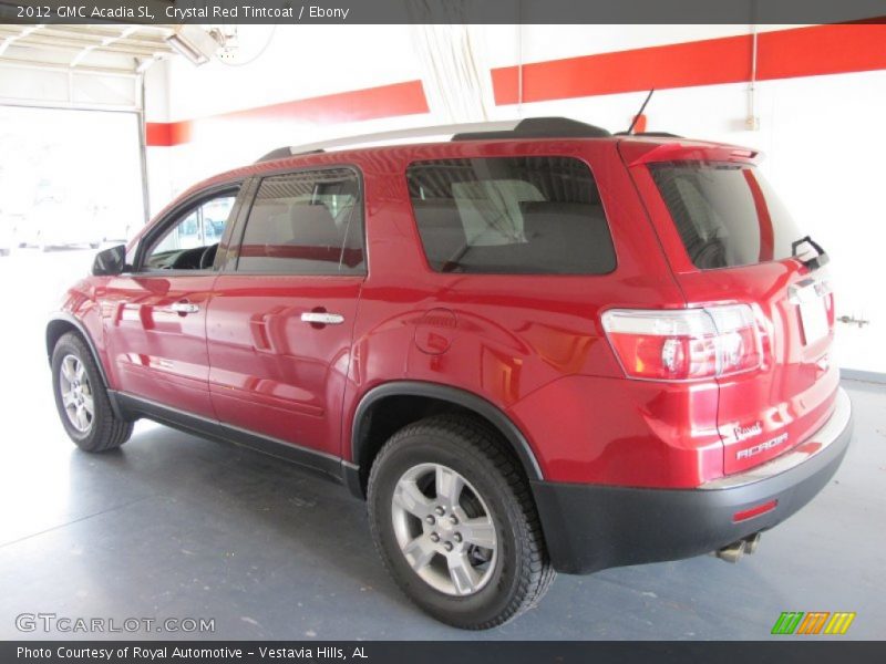 Crystal Red Tintcoat / Ebony 2012 GMC Acadia SL