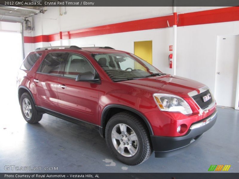 Crystal Red Tintcoat / Ebony 2012 GMC Acadia SL