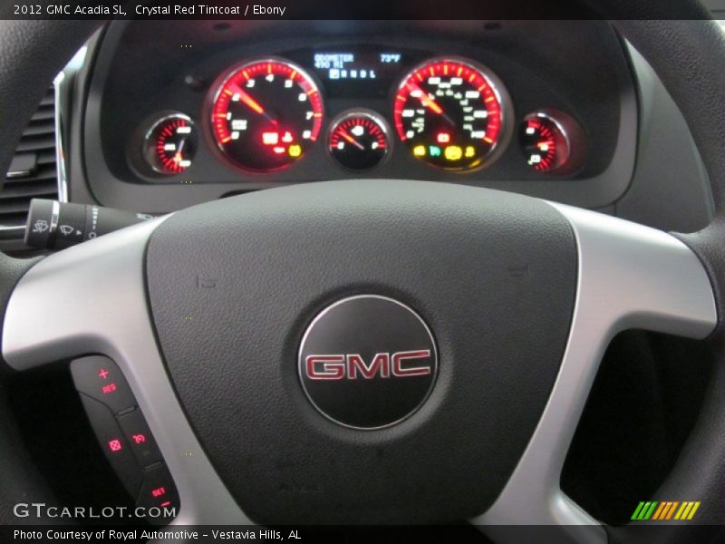 Crystal Red Tintcoat / Ebony 2012 GMC Acadia SL