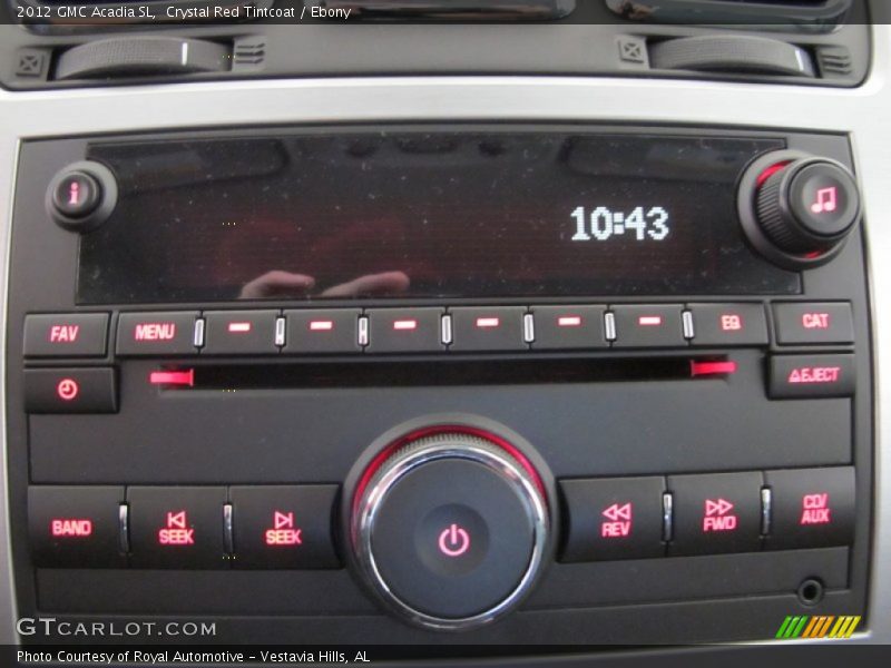 Crystal Red Tintcoat / Ebony 2012 GMC Acadia SL