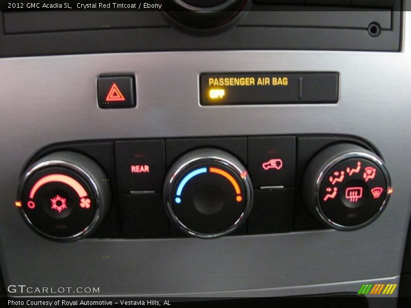 Crystal Red Tintcoat / Ebony 2012 GMC Acadia SL