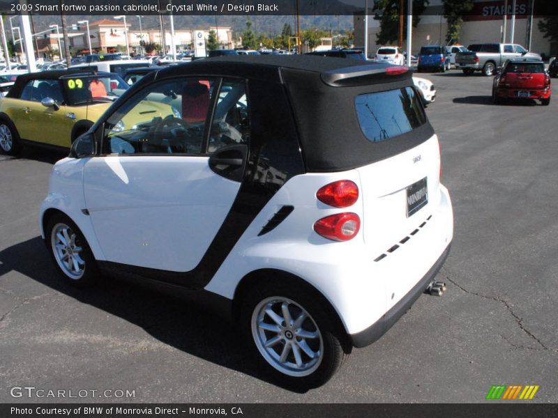 Crystal White / Design Black 2009 Smart fortwo passion cabriolet