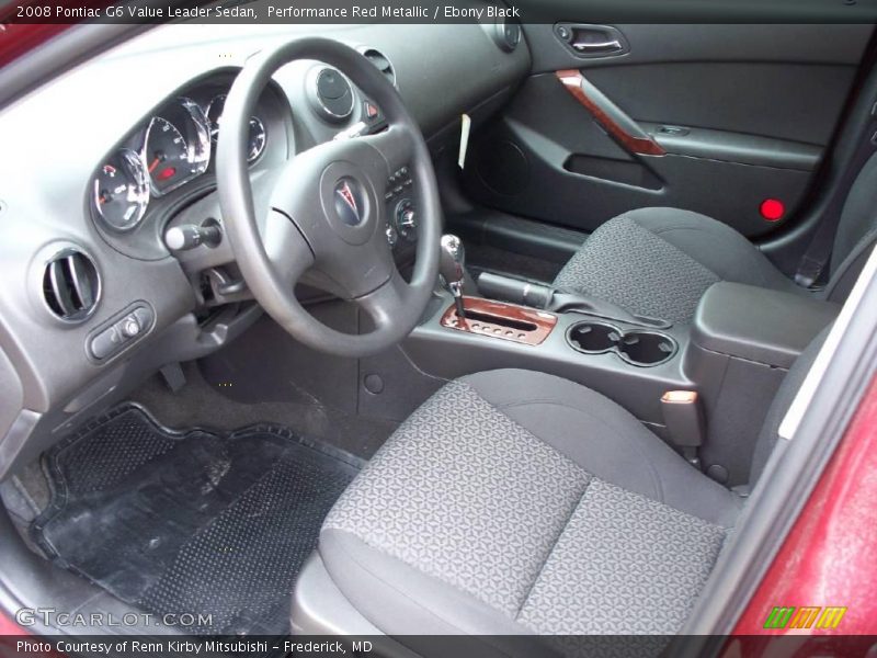Performance Red Metallic / Ebony Black 2008 Pontiac G6 Value Leader Sedan