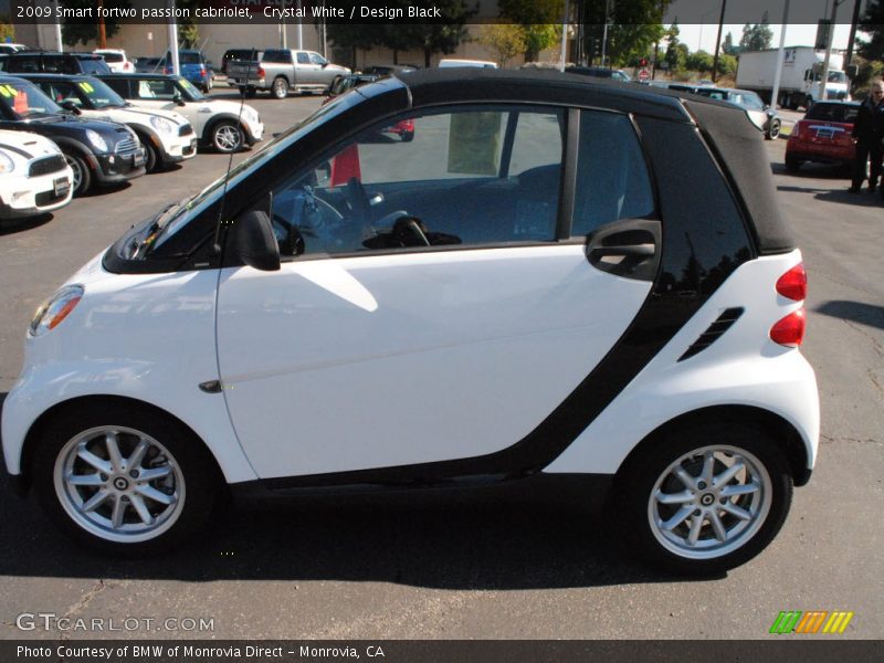 Crystal White / Design Black 2009 Smart fortwo passion cabriolet