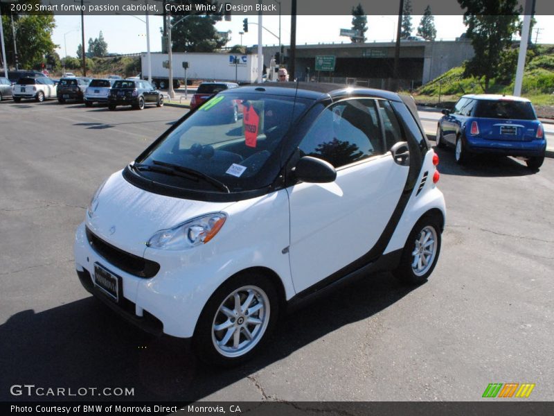 Crystal White / Design Black 2009 Smart fortwo passion cabriolet