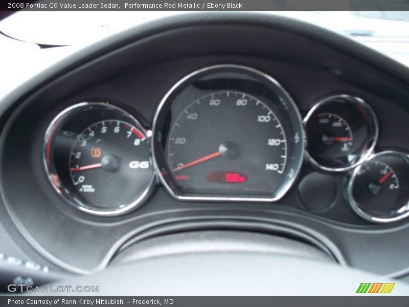Performance Red Metallic / Ebony Black 2008 Pontiac G6 Value Leader Sedan