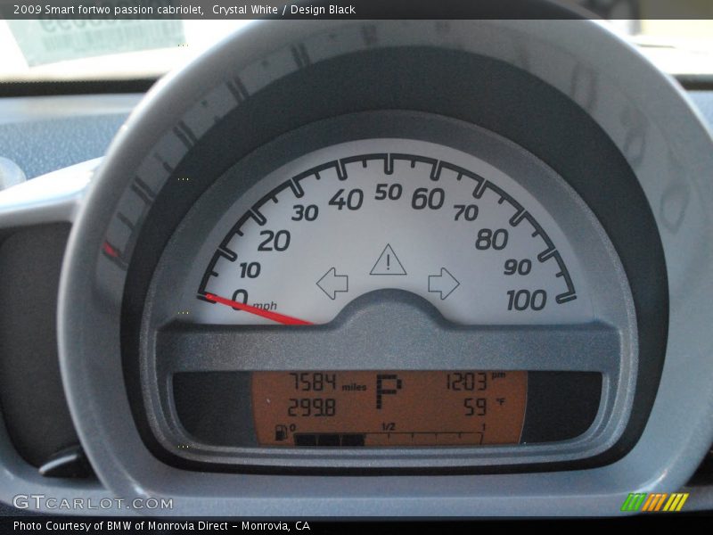 Crystal White / Design Black 2009 Smart fortwo passion cabriolet
