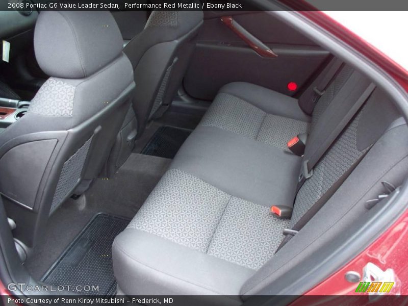 Performance Red Metallic / Ebony Black 2008 Pontiac G6 Value Leader Sedan