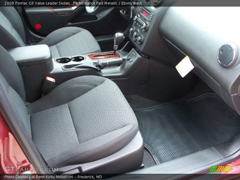 Performance Red Metallic / Ebony Black 2008 Pontiac G6 Value Leader Sedan